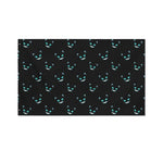 Black Cheshire Cat Pattern Print Polyester Flag