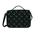 Black Cheshire Cat Pattern Print Shoulder Strap Bible Bag