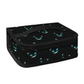 Black Cheshire Cat Pattern Print Small Lunch Bag