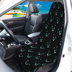 Black Cheshire Cat Pattern Print Waterproof Car Seat Cover