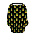 Black Cute Pineapple Pattern Print Baby Seat Cover