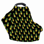 Black Cute Pineapple Pattern Print Baby Seat Cover
