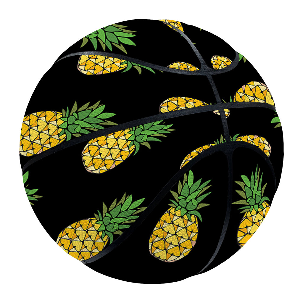 Black Cute Pineapple Pattern Print Basketball