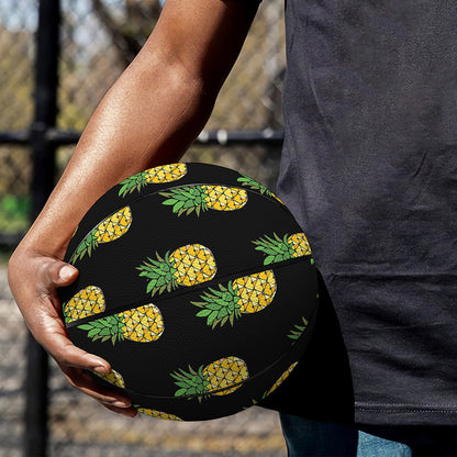 Black Cute Pineapple Pattern Print Basketball