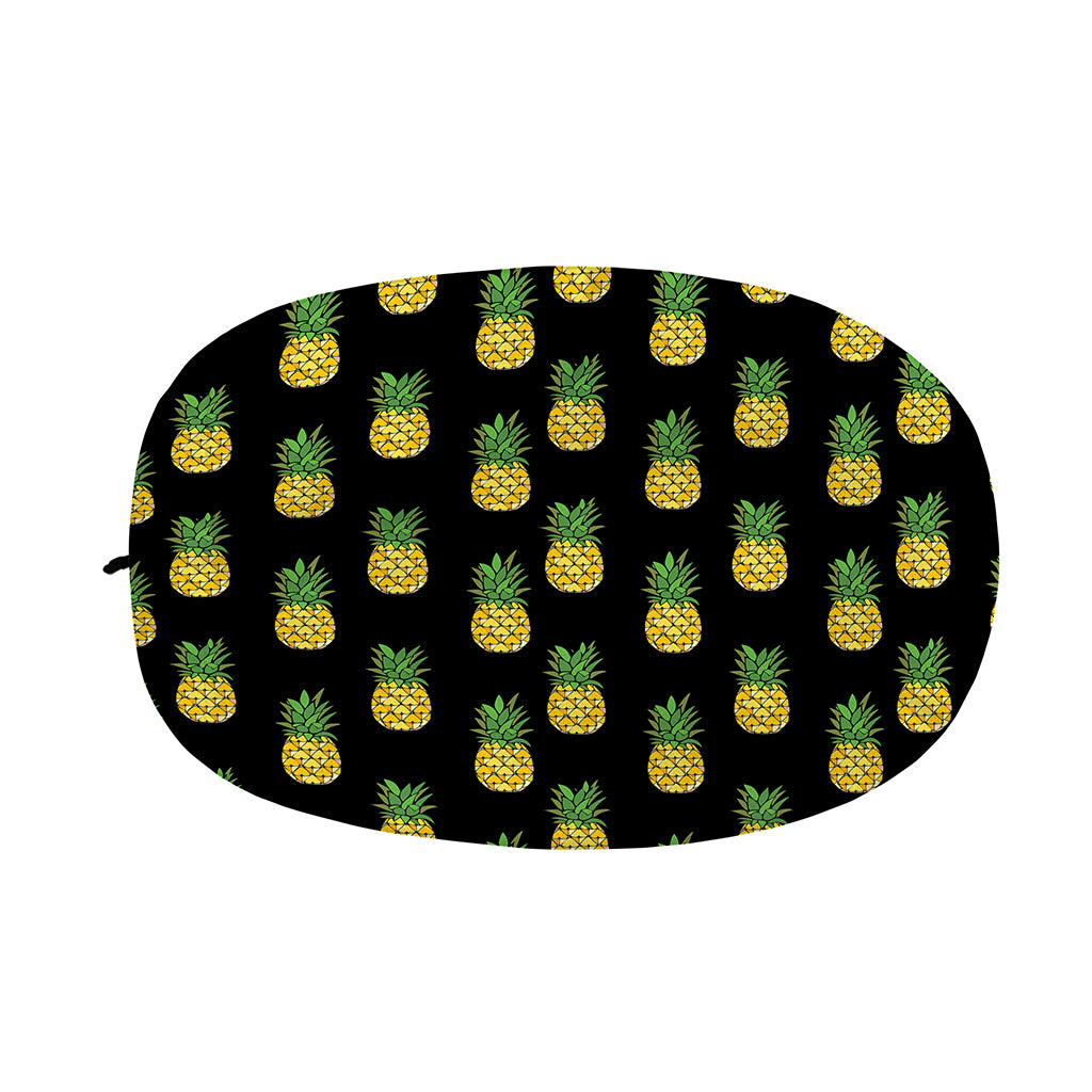 Black Cute Pineapple Pattern Print Car Side Mirror Covers