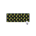 Black Cute Pineapple Pattern Print Extended Mouse Pad