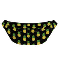 Black Cute Pineapple Pattern Print Fanny Pack