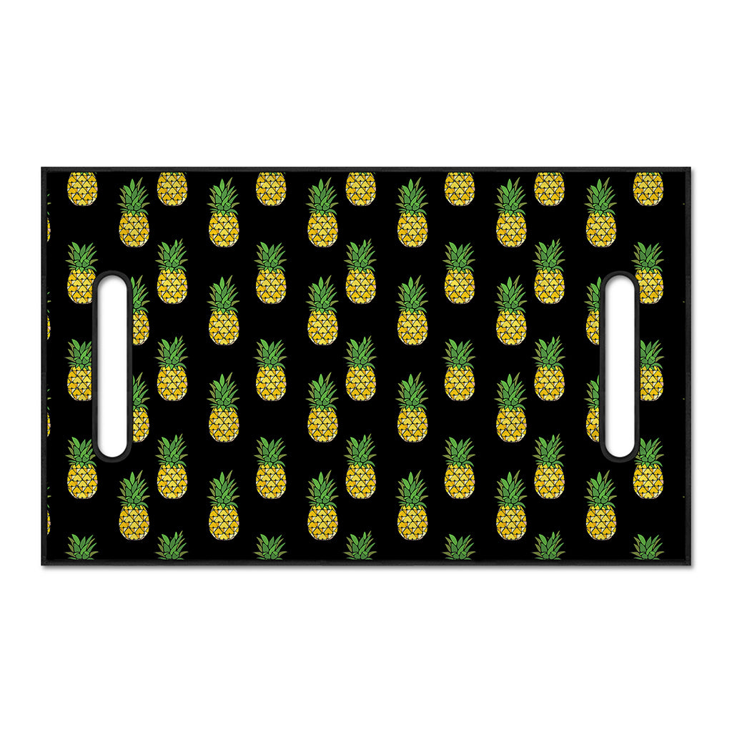 Black Cute Pineapple Pattern Print Golf Cart Seat Cover
