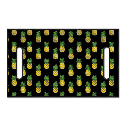 Black Cute Pineapple Pattern Print Golf Cart Seat Cover