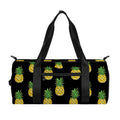 Black Cute Pineapple Pattern Print Gym Bag