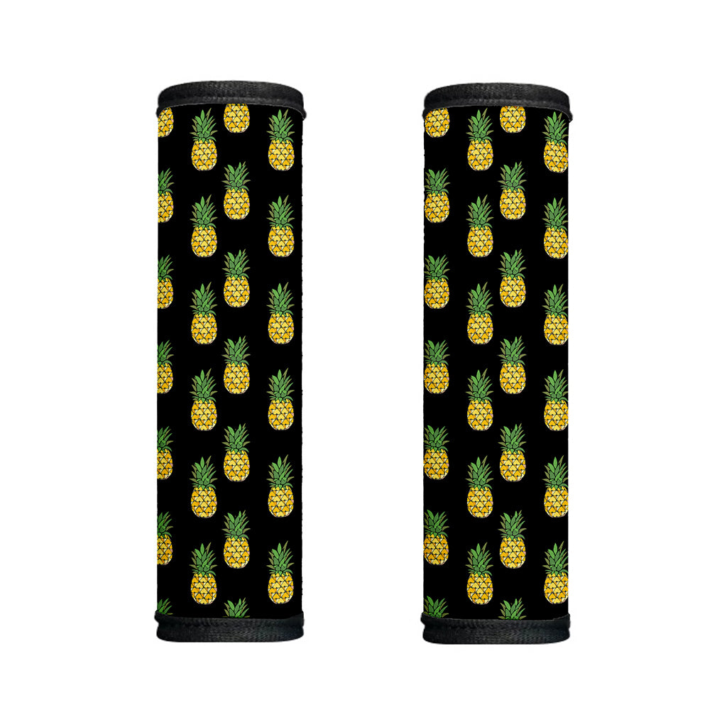 Black Cute Pineapple Pattern Print Handle Covers