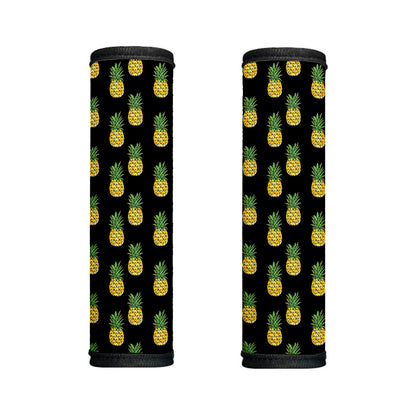 Black Cute Pineapple Pattern Print Handle Covers