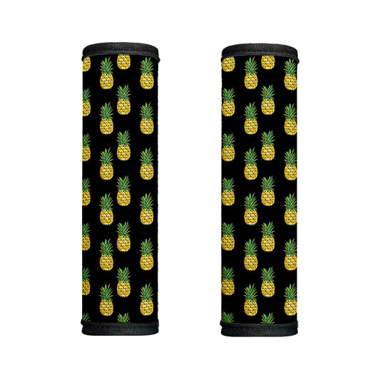 Black Cute Pineapple Pattern Print Handle Covers