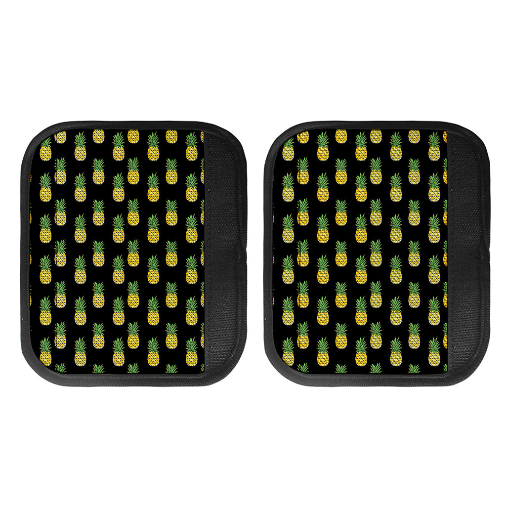 Black Cute Pineapple Pattern Print Handle Covers