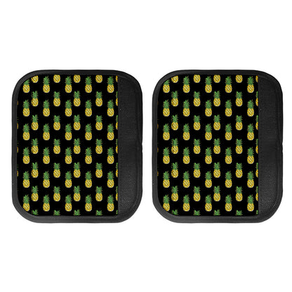 Black Cute Pineapple Pattern Print Handle Covers