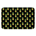 Black Cute Pineapple Pattern Print Indoor Door Mat