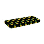 Black Cute Pineapple Pattern Print Piano Keyboard Cover