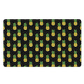 Black Cute Pineapple Pattern Print Polyester Doormat