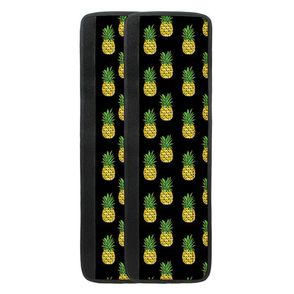 Black Cute Pineapple Pattern Print Refrigerator Handle Covers