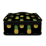 Black Cute Pineapple Pattern Print Small Lunch Bag