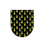 Black Cute Pineapple Pattern Print Toilet Lid Cover