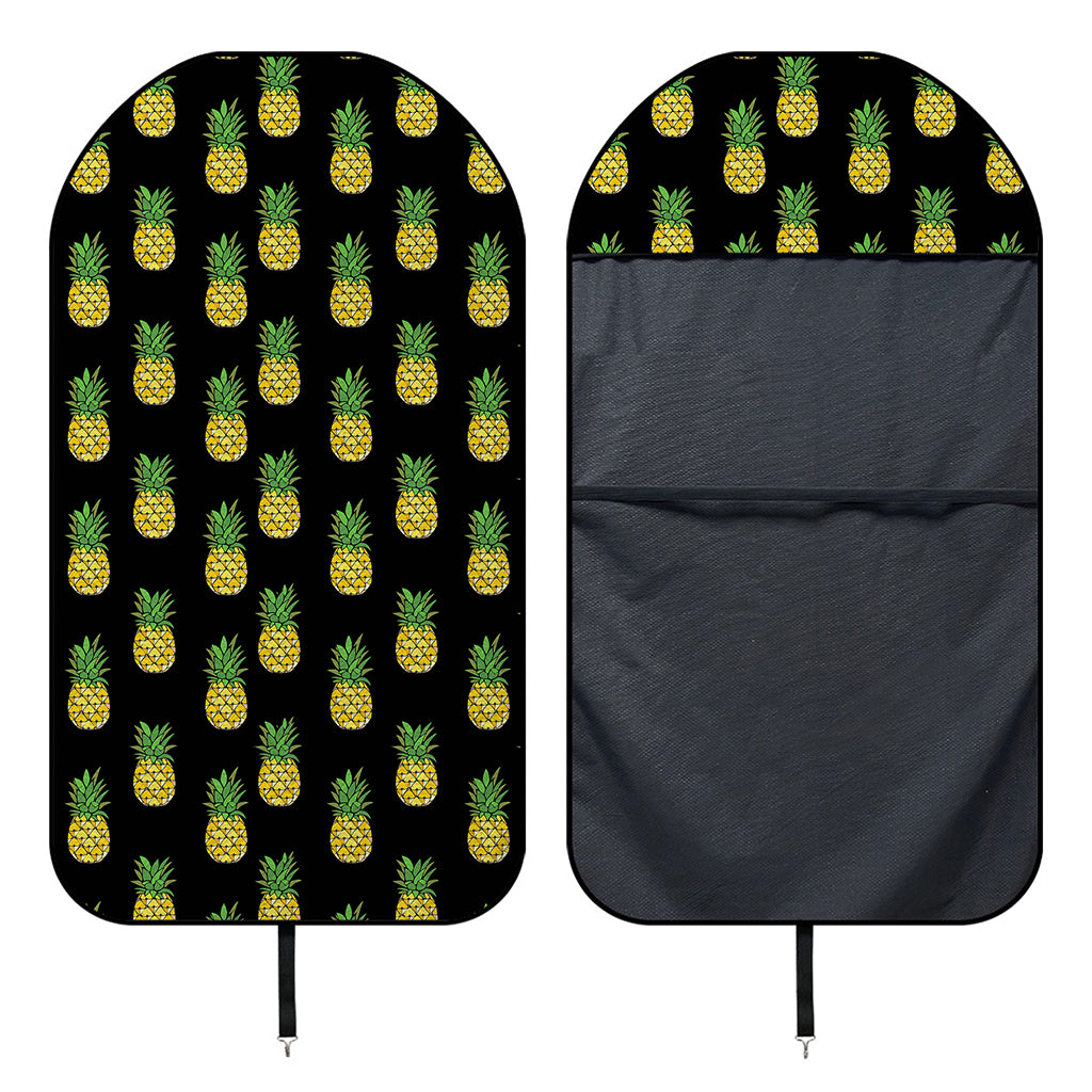 Black Cute Pineapple Pattern Print Waterproof Car Seat Cover