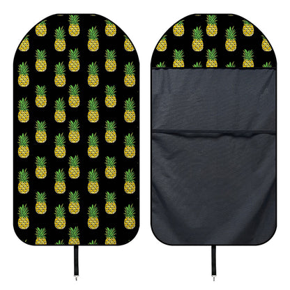 Black Cute Pineapple Pattern Print Waterproof Car Seat Cover