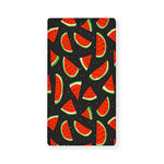 Black Cute Watermelon Pattern Print Baby Crib Sheet