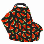Black Cute Watermelon Pattern Print Baby Seat Cover