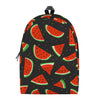 Black Cute Watermelon Pattern Print Backpack