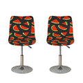 Black Cute Watermelon Pattern Print Bar Stool Covers