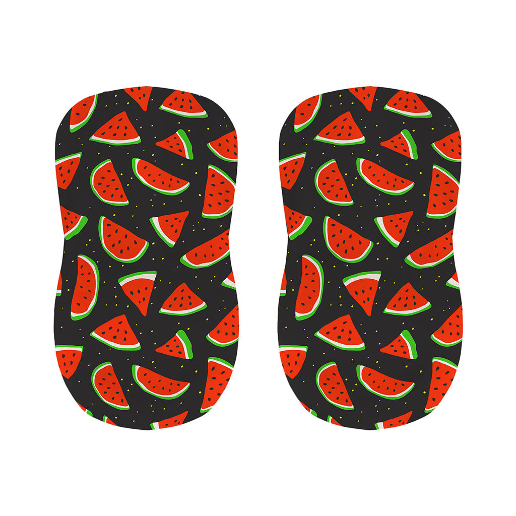 Black Cute Watermelon Pattern Print Bar Stool Covers