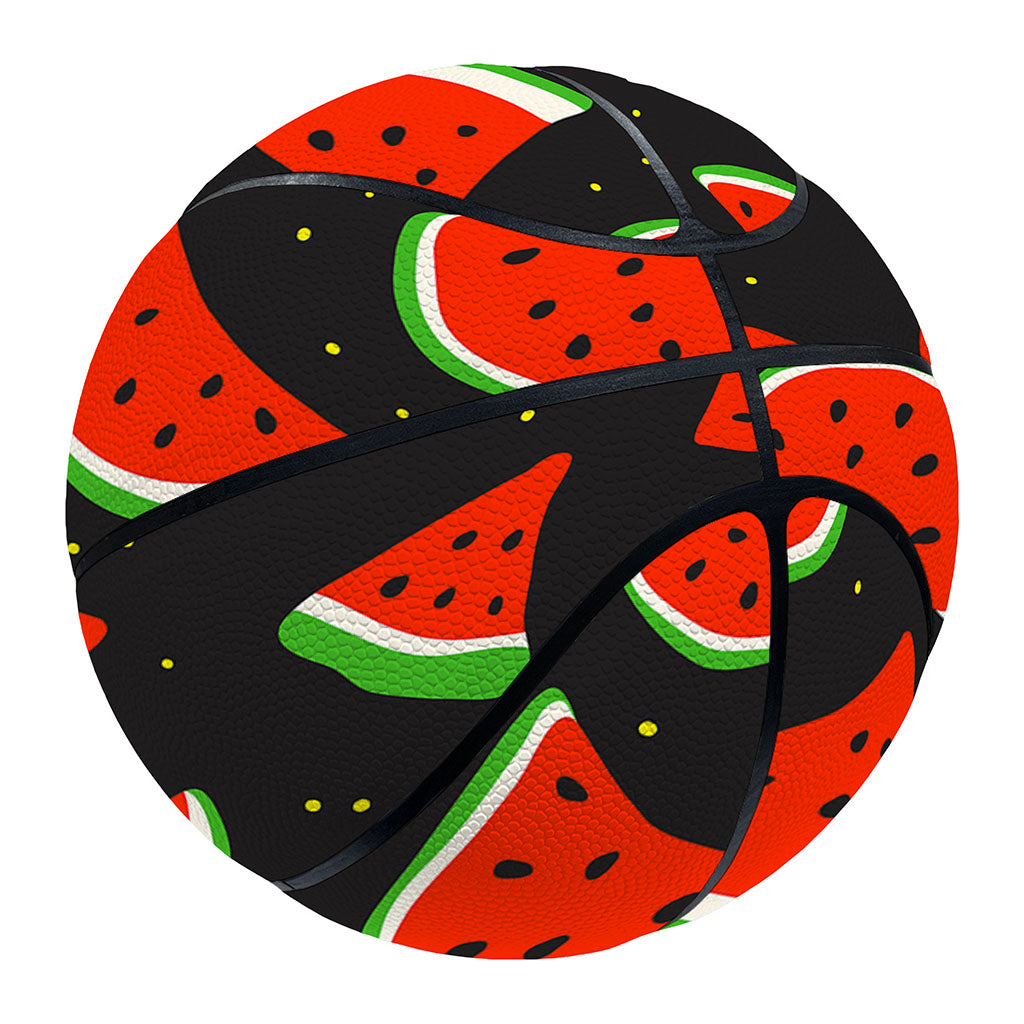Black Cute Watermelon Pattern Print Basketball
