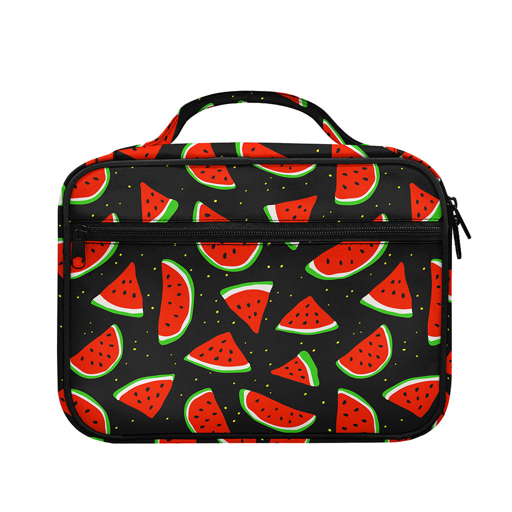 Black Cute Watermelon Pattern Print Briefcase Bible Bag