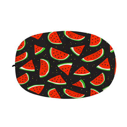 Black Cute Watermelon Pattern Print Car Side Mirror Covers