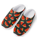 Black Cute Watermelon Pattern Print Mesh Casual Shoes