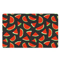 Black Cute Watermelon Pattern Print Polyester Doormat