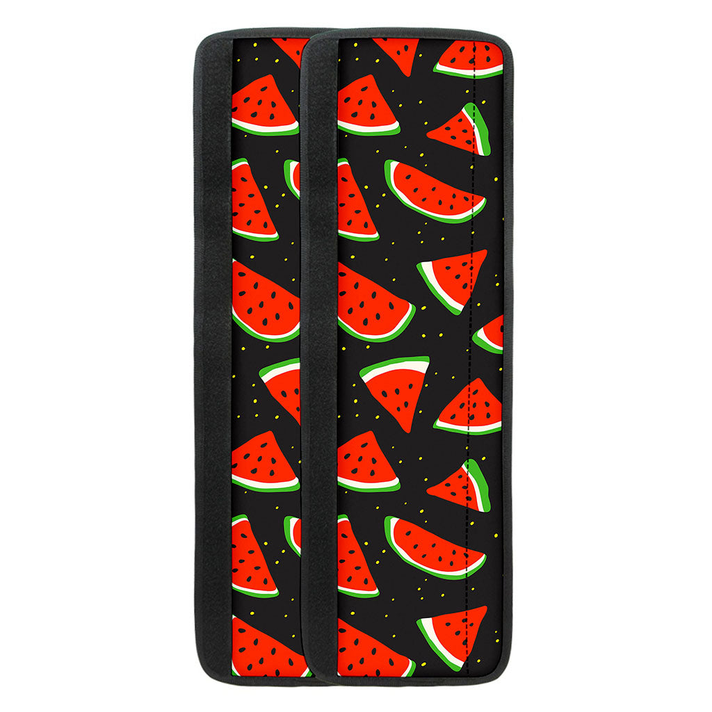 Black Cute Watermelon Pattern Print Refrigerator Handle Covers