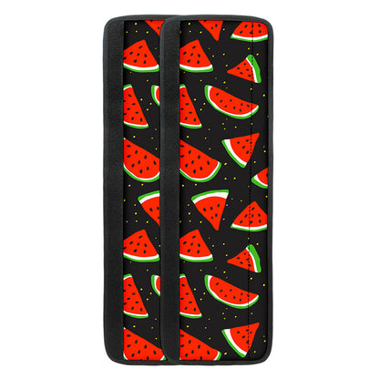 Black Cute Watermelon Pattern Print Refrigerator Handle Covers