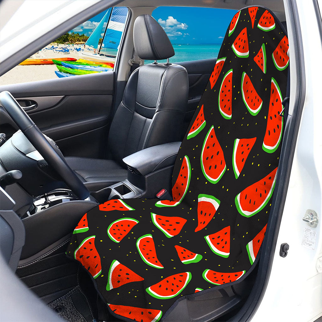 Black Cute Watermelon Pattern Print Waterproof Car Seat Cover