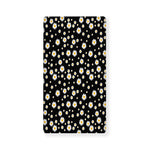 Black Daisy Floral Pattern Print Baby Crib Sheet