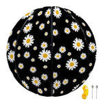 Black Daisy Floral Pattern Print Basketball