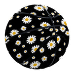 Black Daisy Floral Pattern Print Basketball