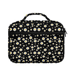 Black Daisy Floral Pattern Print Briefcase Bible Bag