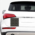 Black Daisy Floral Pattern Print Car Sticker