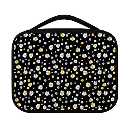Black Daisy Floral Pattern Print Classic Bible Case