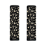 Black Daisy Floral Pattern Print Handle Covers