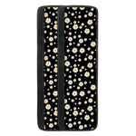 Black Daisy Floral Pattern Print Refrigerator Handle Covers