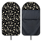 Black Daisy Floral Pattern Print Waterproof Car Seat Cover