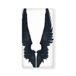 Black Demon Wings Print Baby Crib Sheet